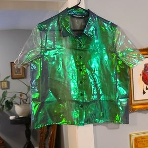 Garden Fairy Fantasies Button Up - Modcloth/Dangerfield - 12 AU (US M)